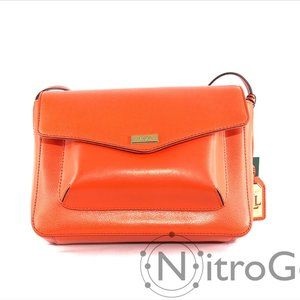 Ralph Lauren Bramley Leather Messenger Bag NWT